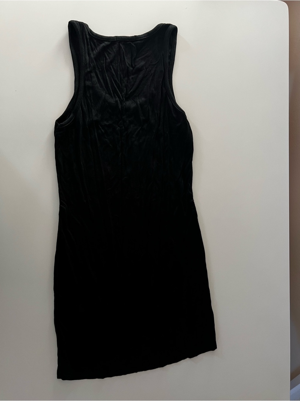 TALENTLESS Black Ribbed Modal Tank Dress - Picture 6 of 7